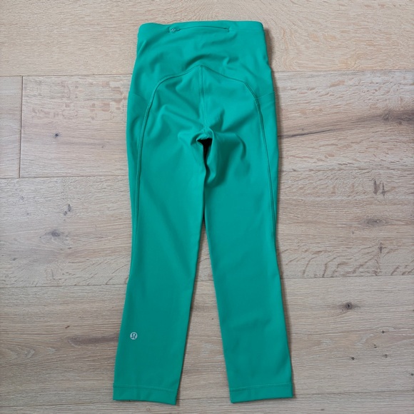 $118 Lululemon Swift Speed HR Crop 21” Green Running Leggings Gym Sz 0 NWT*M16 - Picture 4 of 6